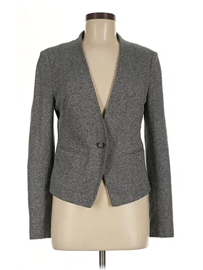 Pre-owned Ann Taylor Loft Blazer Jacket In Gray