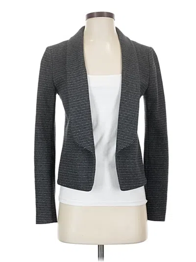 Pre-owned Ann Taylor Loft Blazer Jacket In Gray