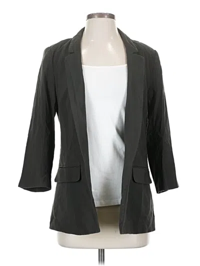 Pre-owned Ann Taylor Loft Blazer Jacket In Gray
