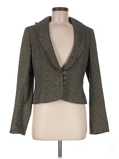 Pre-owned Ann Taylor Loft Blazer Jacket In Gray