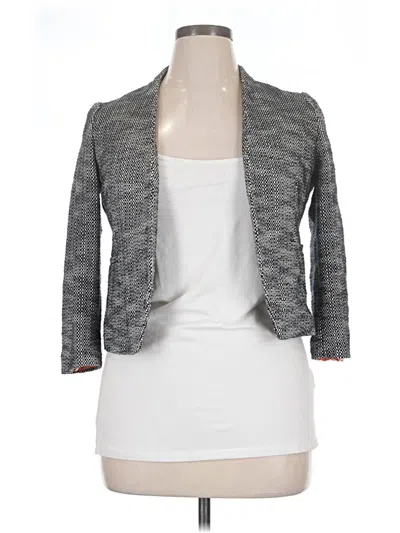 Pre-owned Ann Taylor Loft Blazer Jacket In Gray