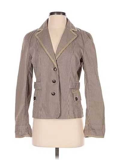 Pre-owned Ann Taylor Loft Blazer Jacket In Gray