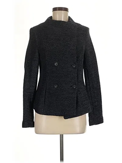 Pre-owned Ann Taylor Loft Blazer Jacket In Gray