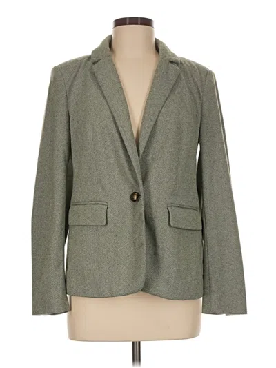 Pre-owned Ann Taylor Loft Blazer Jacket In Gray