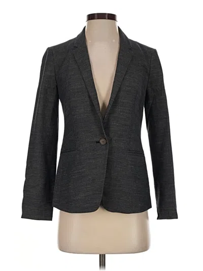 Pre-owned Ann Taylor Loft Blazer Jacket In Gray