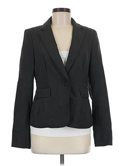 Pre-owned Ann Taylor Loft Blazer Jacket In Gray