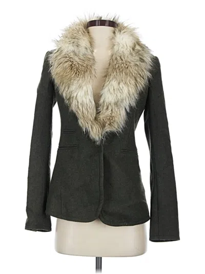 Pre-owned Ann Taylor Loft Blazer Jacket In Gray