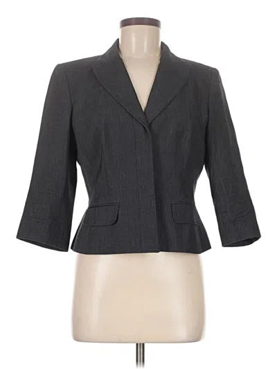 Pre-owned Ann Taylor Loft Blazer Jacket In Gray