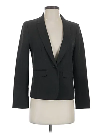 Pre-owned Ann Taylor Loft Blazer Jacket In Gray