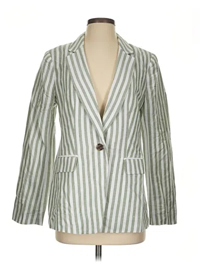 Pre-owned Ann Taylor Loft Blazer Jacket In Green