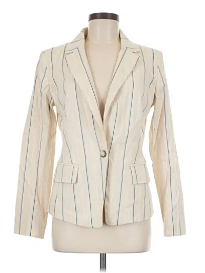Pre-owned Ann Taylor Loft Blazer Jacket In Ivory