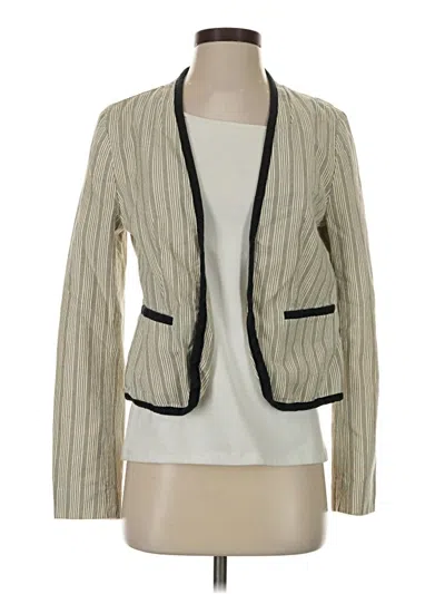 Pre-owned Ann Taylor Loft Blazer Jacket In Ivory