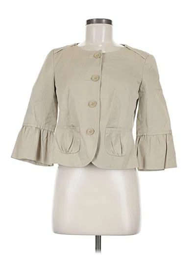 Pre-owned Ann Taylor Loft Blazer Jacket In Ivory