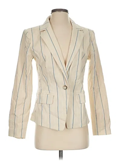 Pre-owned Ann Taylor Loft Blazer Jacket In Ivory