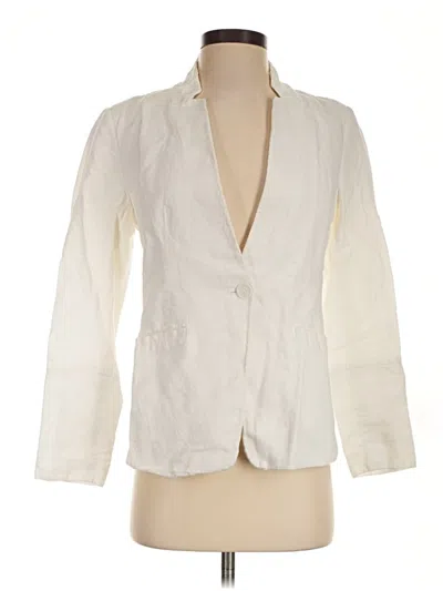 Pre-owned Ann Taylor Loft Blazer Jacket In Ivory
