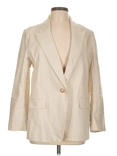 Pre-owned Ann Taylor Loft Blazer Jacket In Ivory