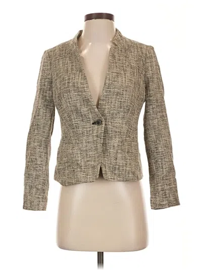 Pre-owned Ann Taylor Loft Blazer Jacket In Ivory