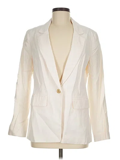 Pre-owned Ann Taylor Loft Blazer Jacket In Ivory