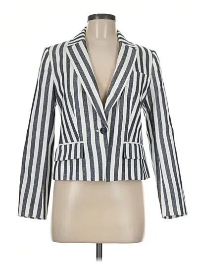 Pre-owned Ann Taylor Loft Blazer Jacket In Ivory