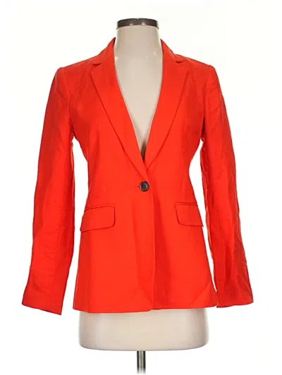 Pre-owned Ann Taylor Loft Blazer Jacket In Orange
