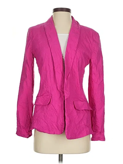 Pre-owned Ann Taylor Loft Blazer Jacket In Pink