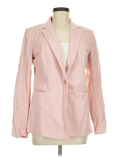 Pre-owned Ann Taylor Loft Blazer Jacket In Pink