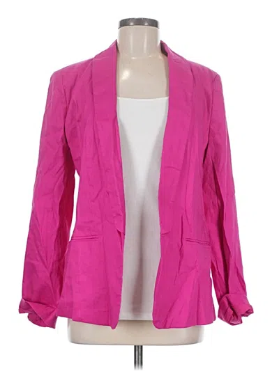 Pre-owned Ann Taylor Loft Blazer Jacket In Pink