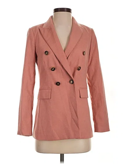 Pre-owned Ann Taylor Loft Blazer Jacket In Pink