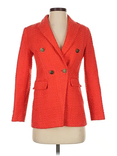 Pre-owned Ann Taylor Loft Blazer Jacket In Red
