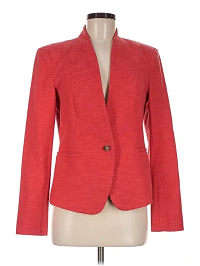 Pre-owned Ann Taylor Loft Blazer Jacket In Red