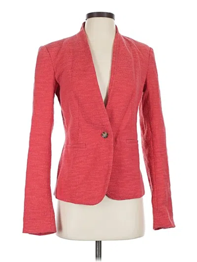 Pre-owned Ann Taylor Loft Blazer Jacket In Red