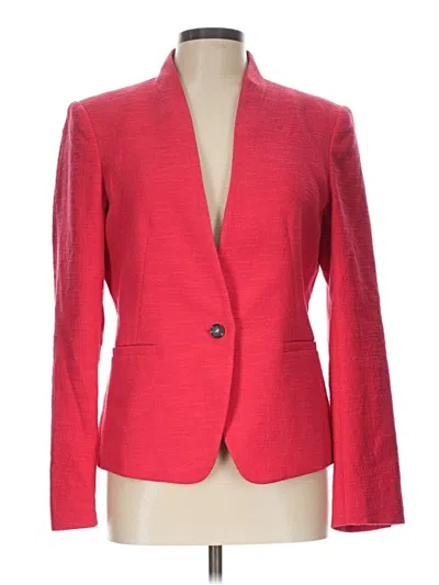 Pre-owned Ann Taylor Loft Blazer Jacket In Red