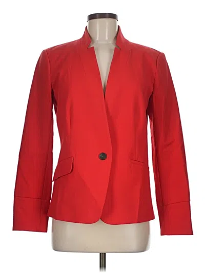Pre-owned Ann Taylor Loft Blazer Jacket In Red