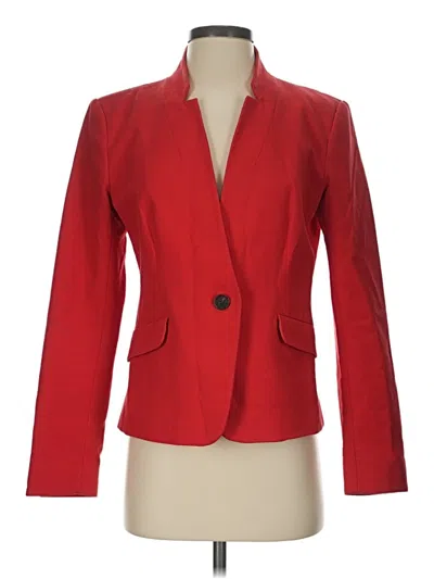 Pre-owned Ann Taylor Loft Blazer Jacket In Red
