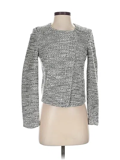 Pre-owned Ann Taylor Loft Blazer Jacket In Silver