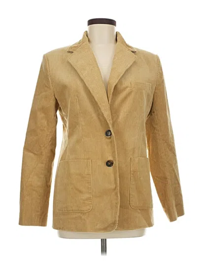Pre-owned Ann Taylor Loft Blazer Jacket In Tan