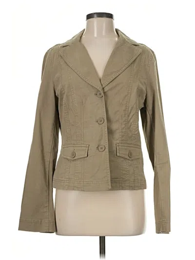 Pre-owned Ann Taylor Loft Blazer Jacket In Tan