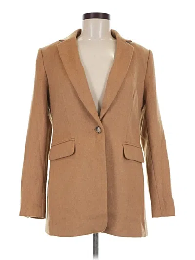 Pre-owned Ann Taylor Loft Blazer Jacket In Tan