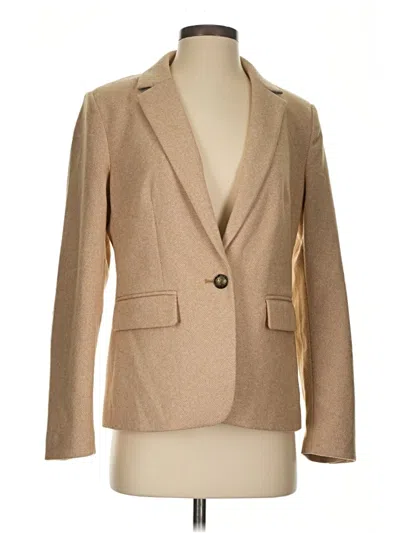 Pre-owned Ann Taylor Loft Blazer Jacket In Tan