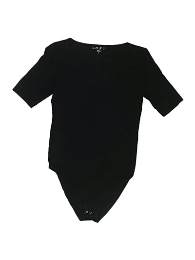 Pre-owned Ann Taylor Loft Bodysuit In Black
