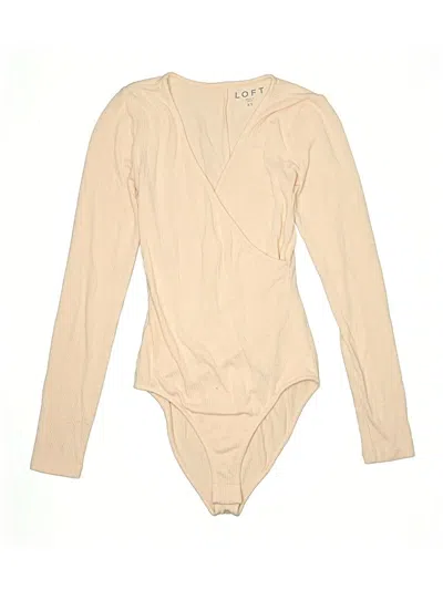 Pre-owned Ann Taylor Loft Bodysuit In Brown
