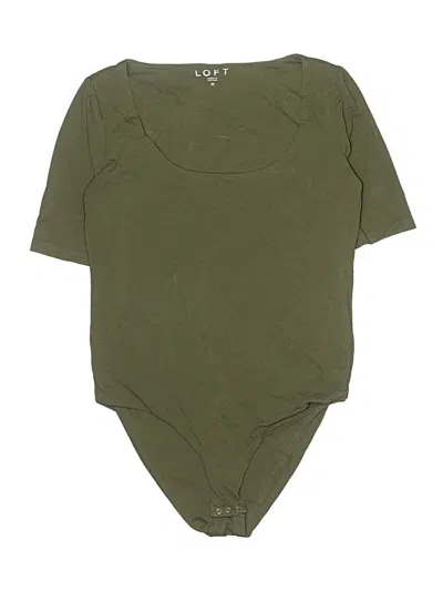 Pre-owned Ann Taylor Loft Bodysuit In Green