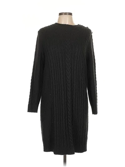 Pre-owned Ann Taylor Loft Cardigan Sweater In Black