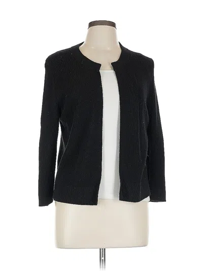 Pre-owned Ann Taylor Loft Cardigan Sweater In Black