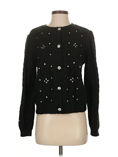 Pre-owned Ann Taylor Loft Cardigan Sweater In Black