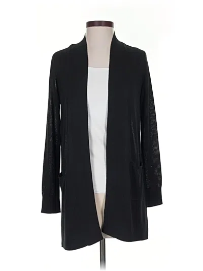 Pre-owned Ann Taylor Loft Cardigan Sweater In Black