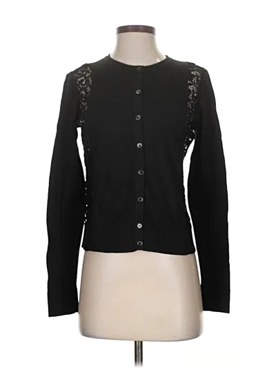 Pre-owned Ann Taylor Loft Cardigan Sweater In Black