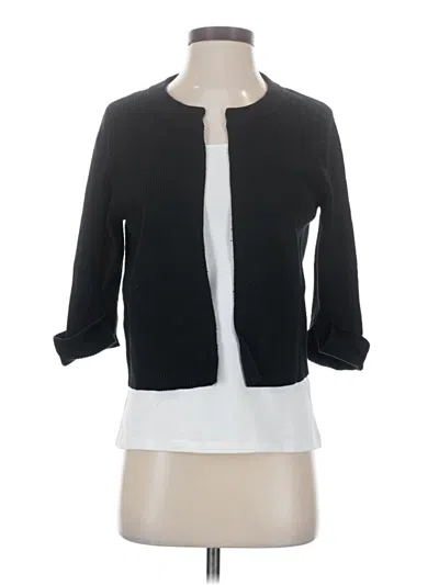Pre-owned Ann Taylor Loft Cardigan Sweater In Black