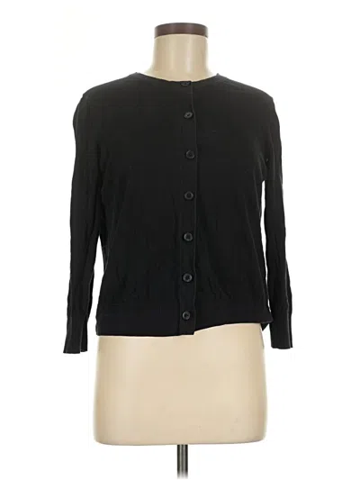 Pre-owned Ann Taylor Loft Cardigan Sweater In Black