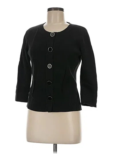 Pre-owned Ann Taylor Loft Cardigan Sweater In Black
